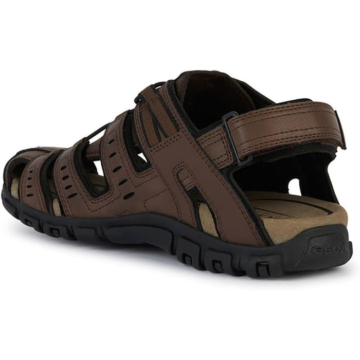 Чоловічі сандалії Geox Strada CSport (45 EU, темно-коричневі)
