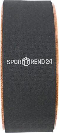 Йога-колесо Sporttrend 24 з TPE та дерева для розтяжки і тренувань