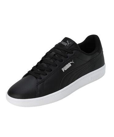 Кросівки Puma Smash 3.0 L унісекс, чорні з білою підошвою, розмір 44.5 EU