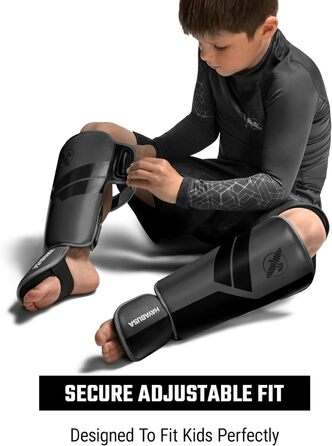 Захисники ніг Hayabusa S4 для Муай Тай, MMA, Кікбоксинг, бойові мистецтва, розмір S/M, темно-сірий