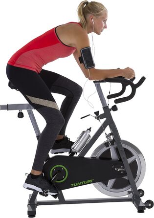 Велотренажер Tunturi Cardio Fit S30 для дому, спінбайк, чорний