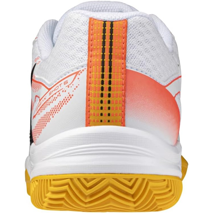 Тенісні кросівки Mizuno Break Shot 5 Junior CC для дітей та підлітків, білий, корал, цитрусовий