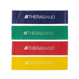 TheraBand Набір гумових петель для фітнесу (4 шт.), 30 см, для ніг, сідниць, реабілітації, вправ, розтяжки, силових тренувань - всі рівні