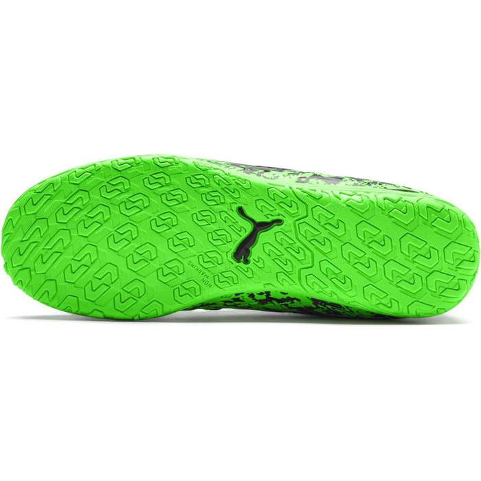 Дитячі футбольні бутси PUMA ONE 19.4 IT Jr Green Gecko Black Gray (32 EU)
