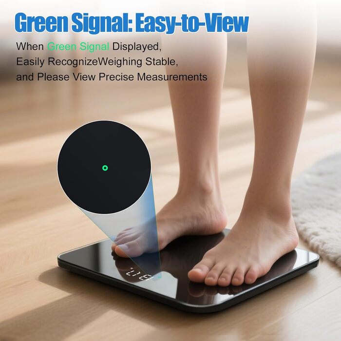 Ваги Vitafit Smart: цифрові персональні ваги з точним вимірюванням BMI та підключенням до додатку, до 182 кг, срібно-чорний колір