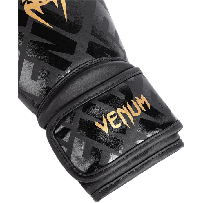 Боксерські рукавички Venum Contender чорного та золотого кольору, 14 Oz, Contender 1.5 XT