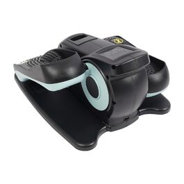 Еліптичний тренажер під стіл з пультом та дисплеєм, регульована швидкість, електричний, для ніг та рук (Чорний+Блакитний)