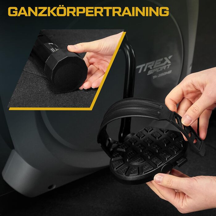 Велотренажер TREX SPORT TX-350MB RIZE, магнітна система, 10 рівнів опору, пульсометри, 5 положень сидіння, до 120 кг, сірий