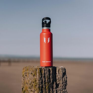Пляшка для води Super Sparrow з нержавіючої сталі, термос, герметична, BPA Free, 350/500/620/750/1000 мл, для дітей, спорту, школи, з 2 кришками
