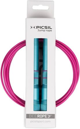 Стрибкове канат PICSIL Bee з регулюванням, алюмінієвий, 200 г, для крос-тренінгу, боксу та фітнесу (New Blu)