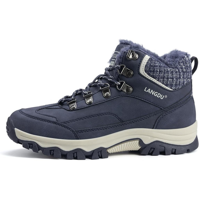 Зимові черевики для жінок, снігоступи, антиковзаючі чоботи, зимові черевики 37-42 EU (41 EU, блакитні)