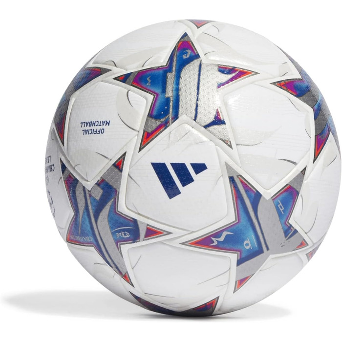 Футбольний м'яч adidas UCL Pro, розмір 5, білий/сріблястий/блакитний, офіційний м'яч Ліги чемпіонів, для матчів, преміум-якість