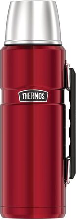Термос Thermos Stainless King 1,2 л, нержавіюча сталь, з ручкою, червоний