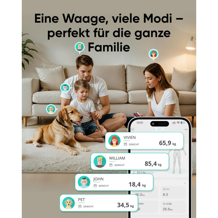 Розумні ваги eufy C20 з вимірюванням жиру, Bluetooth, 16 показників, велике TFT-дисплей, точні електронні ваги для аналізу складу тіла, BMI, мультирежим