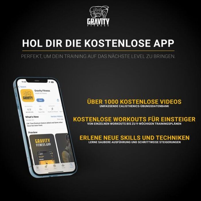 Паралелепити Gravity Fitness з дерев'яними ручками – середні, для стабільного утримання під час калістеніки, тренувань з власною вагою, гімнастики, домашнього спортзалу та фітнес-клубу