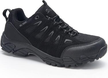 Черевики для хайкінгу SHULOOK чоловічі водонепроникні легкі трекінгові черевики з підтримкою щиколотки, неслизькі спортивні кросівки для кемпінгу та хайкінгу (47 EU, Чорний)