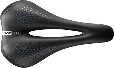 Жіноче велосипедне сідло Selle Italia XO Lady Gel Flow S2, анатомічне, для трекінгу та міста, чорне, FeC-легування