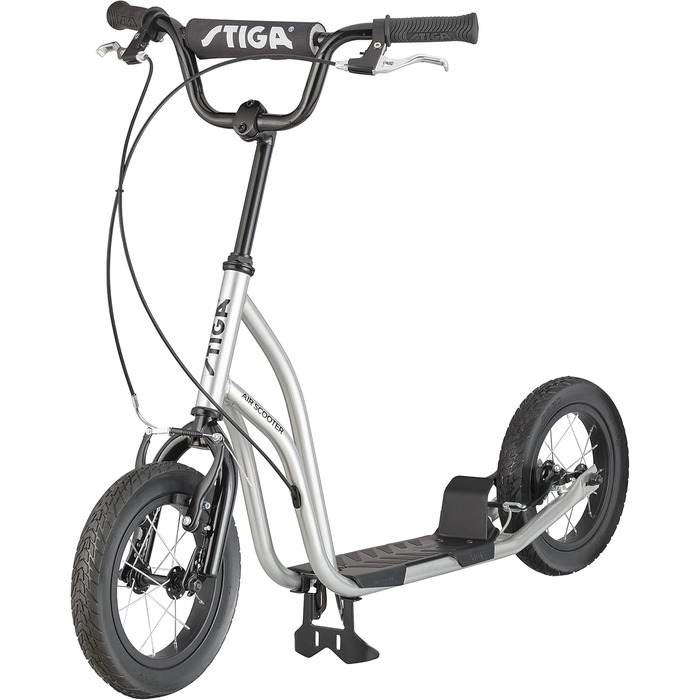 Самокат STIGA Air Scooter для міста, сталевий каркас, регульований кермо, ручне гальмо, алюмінієві колеса, для дітей від 7 років, до 100 кг
