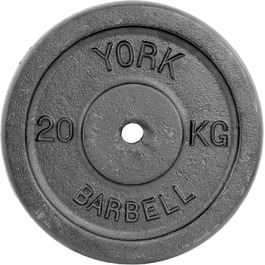Диски York Fitness 20 кг з чавуну для силових тренувань