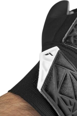 Воротарські рукавички Reusch Attrakt Starter Solid Junior (Чорні, Розмір 5) для дітей та підлітків | Зчеплення, стабільність, тренування, Kunstrasen/Naturrasen/Hartplatz