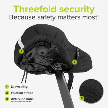 Покриття для велосипедного сидіння VELMIA з Memory Foam - м'яке, ергономічне, для жінок та чоловіків, підходить для трекінгу