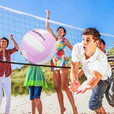 М'яч для волейболу WANDGU Beachvolleyball: М'який дотик, водонепроникний, офіційний розмір 5, 64 см, 1 шт.