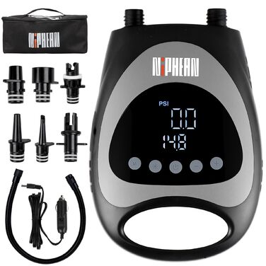 Електричний SUP насос Niphean 20PSI з автоматичним вимкненням, 12V для надування та здування SUP дощових платформ, NPNW003-L