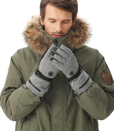 Електричні рукавички AROMA SEASON Snow S/M сірі, з підігрівом