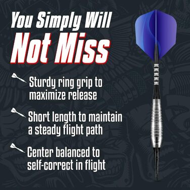 Дартси Shot! Zen Budo 80% вольфрамові, професійні, 20 г, м'який пластиковий наконечник, набір для дорослих, Нова Зеландія, дизайн для жінок і чоловіків