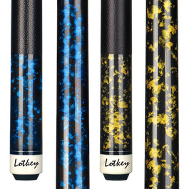 Більярдний кий LOTKEY 58'' (21 oz) з крейдою (2 шт.) - міцний кий з цілісного дерева для професійних гравців