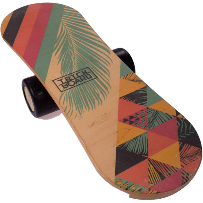 Тренувальний балансборд Trickboard Summer: дошка, ролик, килимок, наклейка – для скейтборду, серфінгу, сноуборду, вейкборду