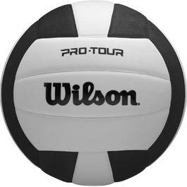 М'яч для волейболу Wilson Pro Tour (внутрішній), офіційний розмір, чорно-білий