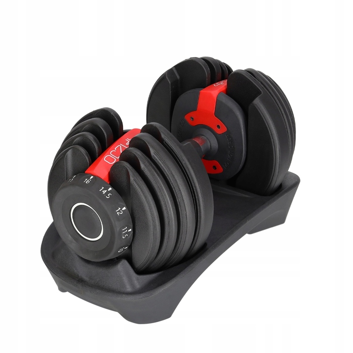 Регульовані гумовані гантелі 4FIZJO 1 x 16 кг