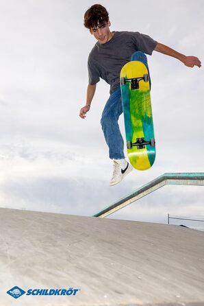 Скейтборд SCHILDKRÖT BIGFLIP 31'' Splash, 7-шарова північно-східна кленова дошка, підшипники ABEC9, Fun Sports
