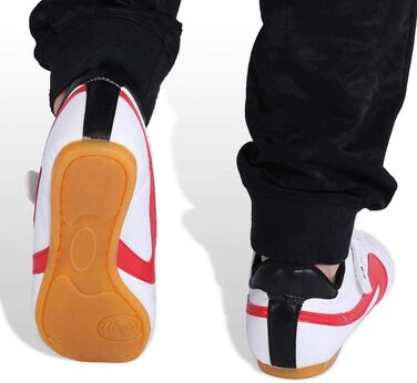 Взуття для Таеквондо Dilwe з PU-шкіри, спортивне взуття для боксу, кунг-фу, тайчі, розмір 38, підошва Oxford з антиковзаючим покриттям, легке та м'яке