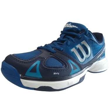 Тенісні кросівки Wilson RUSH PRO Unisex для дітей (36 EU, багато кольорів Deep Water Navy, Wilson Scuba Blue)