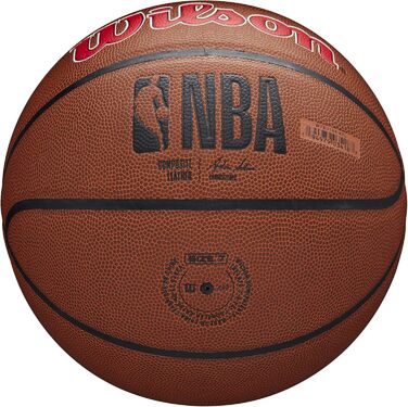 Баскетбольний м'яч Wilson TEAM ALLIANCE Atlanta Hawks, розмір 7, для залу та вулиці, синтетична шкіра