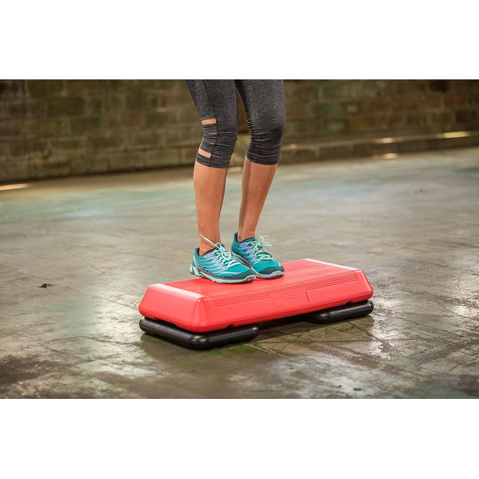 Аеробна платформа The Step Der Schritt Freestyle 72,4×36,8×10,2 см, червона/чорна