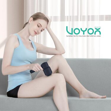 VOYOR HEALTH електричний ручний масажер від целюліту CM410, синій – для шиї, плечей, живота, талії та стегон, зняття болю та розслаблення м'язів