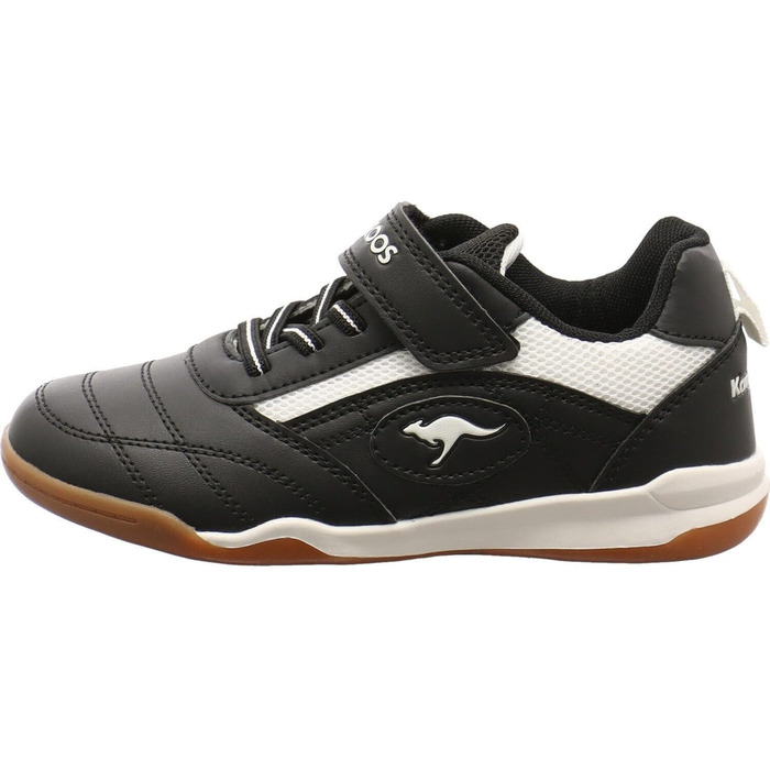 Дитячі спортивні кросівки KangaROOS Backyard 2.0 для залу та вулиці (37 EU, чорно-білі)