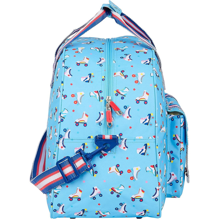Дитяча спортивна сумка Safta Moos Rollers, блакитна, 48x21x33 см, для подорожей та спорту