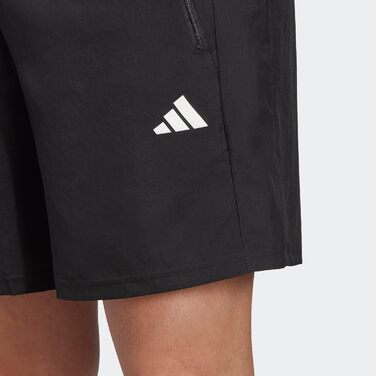 Чоловічі тренувальні шорти Adidas Train Essentials Woven, чорні з білим, 7 дюймів, розмір S