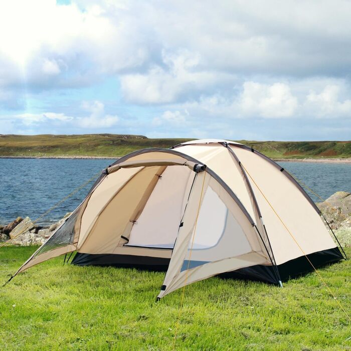 Купольний намет для 3 осіб 210x180x120 см, водовідштовхування 2000 мм, кемпінг, трекінг, фестиваль, іглу