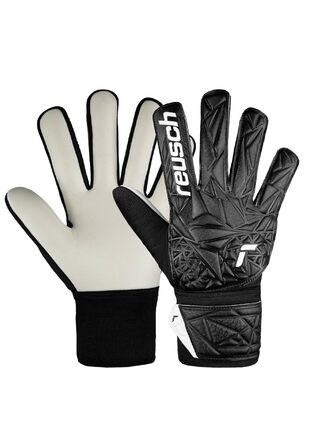Воротарські рукавиці Reusch Attrakt Starter Solid Junior Schwarz 3 (розмір 3-8) для дітей та підлітків | для тренувань та ігор на траві та штучному покритті