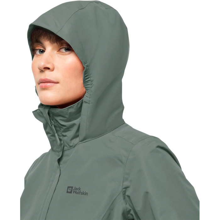 Жіноча вітрівка Jack Wolfskin Stormy Point 2l Jkt W, колір hedge green, розмір XS
