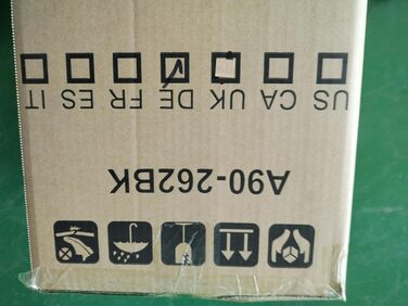 Міні степпер HOMCOM для дому, протиковзкий апарат Up-Down з LCD-дисплеєм, велика педаль, сталь, чорний