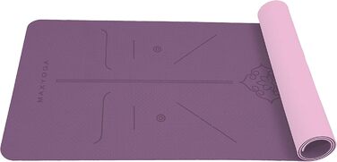 Йога-мат MaxYoga з еко TPE, нековзкий, 6 мм, 183x61 см для йоги, пілатесу, гімнастики