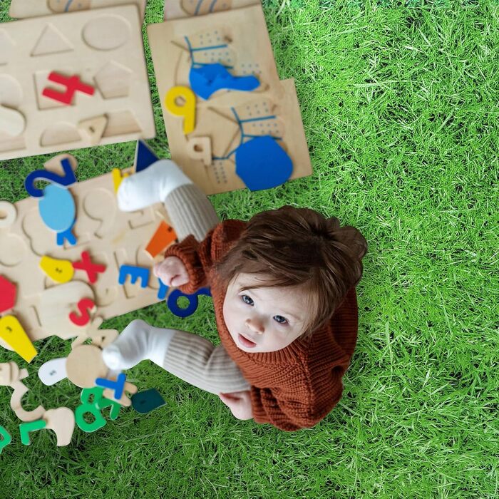 Baketron набір захисних фітнес-матів EVA, 8 шт, 2,88 м², 60x60 см, 1 см, антиковзкі пазлові килимки для підлоги, різні кольори