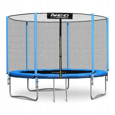 Садовий батут Neo-Sport 6ft/183см із зовнішньою сіткою та драбиною
