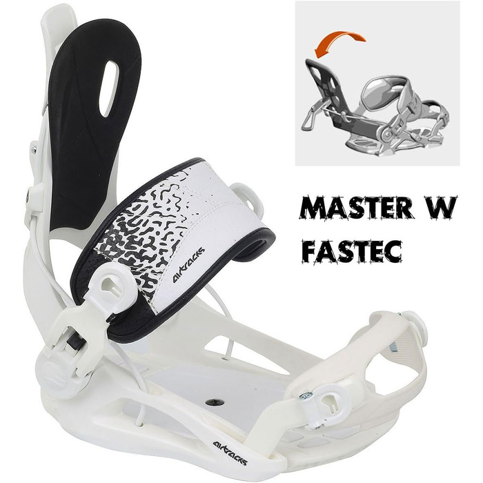 Жіночий комплект для сноуборду AIRTRACKS Drom Lady Rocker + кріплення Master W Fastec + сумка, 140 см